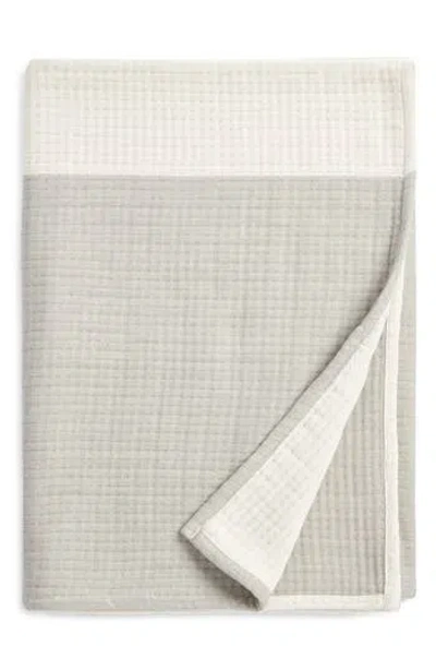 Nordstrom Colorblock Cotton Throw Blanket In Grey Griffin Multi