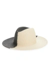 Nordstrom Colorblock Straw Panama Hat