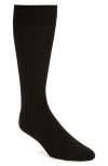 Nordstrom Combed Cotton Blend Dress Socks In Black