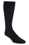 Nordstrom Combed Cotton Blend Dress Socks In Black