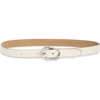 Nordstrom Cora Slim Leather Belt In Brown