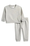 Nordstrom Core Fleece Sweatshirt & Joggers Set In Gray