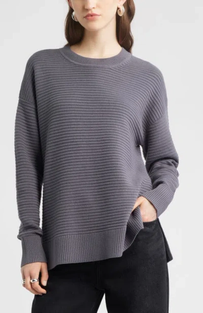 Nordstrom Cotton & Cashmere Ottoman Sweater In Gray