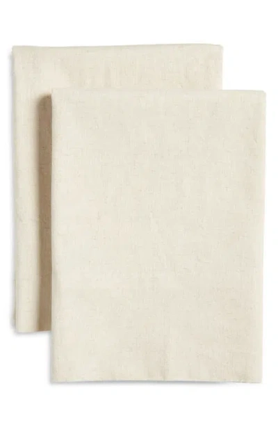 Nordstrom Cotton & Linen Pillowcases In Neutral