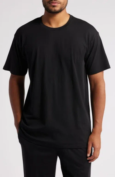 Nordstrom Cotton & Modal Crewneck T-shirt In Black