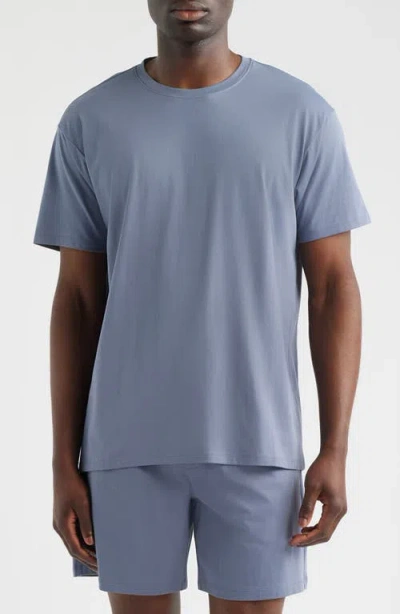 Nordstrom Cotton & Modal Crewneck T-shirt In Blue