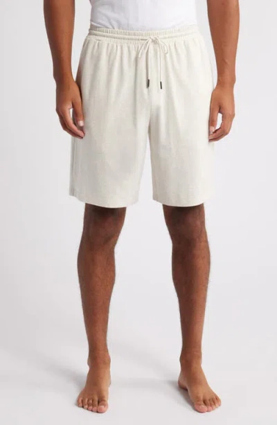 Nordstrom Cotton & Tencel® Modal Lounge Shorts In Beige Oatmeal Light Heather