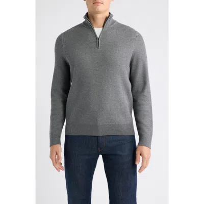 Nordstrom Cotton & Wool Jacquard Pullover In Gray
