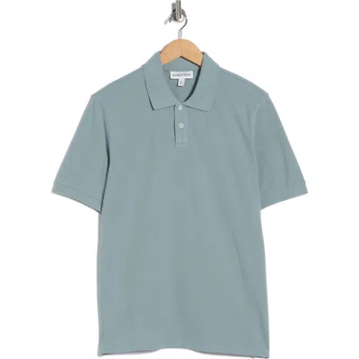 Nordstrom Cotton Blend Piqué Knit Polo In Gray