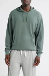 Nordstrom Cotton Blend Thermal Hoodie In Green