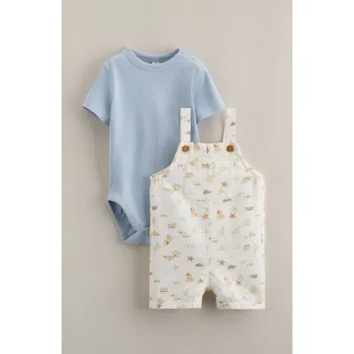 Nordstrom Babies'  Cotton Bodysuit & Shortalls Set In Multi
