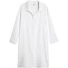 Nordstrom Cotton Gauze Cover-up Shirtdress In White