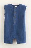 Nordstrom Babies'  Cotton Gauze Henley Romper