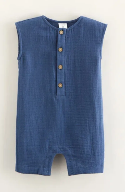 Nordstrom Babies'  Cotton Gauze Henley Romper