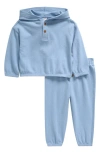 Nordstrom Cotton Hoodie & Pants Set In Blue Worn
