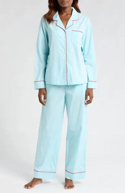 Nordstrom Cotton Pajamas In Blue Aqua