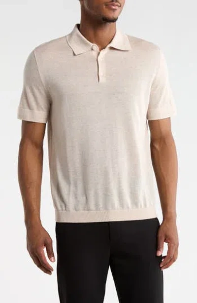 Nordstrom Cotton Polo Sweater In Neutral