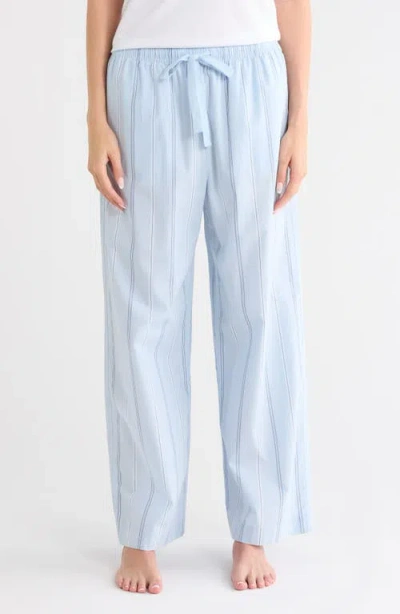 Nordstrom Cotton Poplin Pajama Pants In Blue