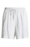 Nordstrom Cover-up Drawstring Shorts In White