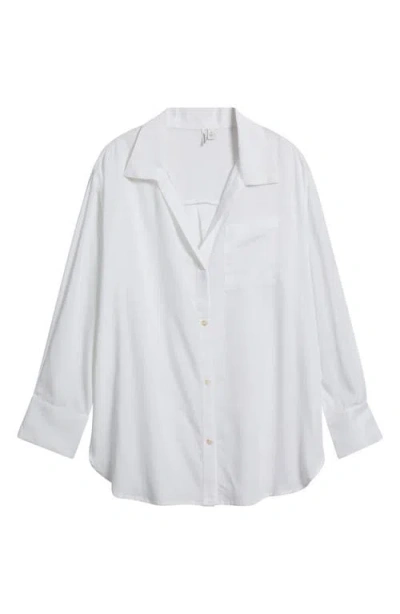 Nordstrom Cover-up Shirt In White