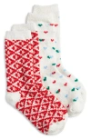 Nordstrom Cozy Assorted 2-pack Crew Socks In Multi