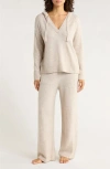 Nordstrom Cozy Hooded Lounge Set In Neutral
