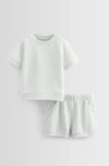 Nordstrom Cozy Short Sleeve Top & Shorts Set In White