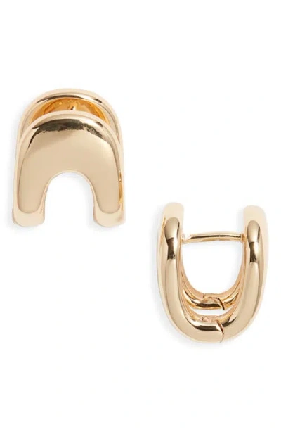 Nordstrom Crescent Huggie Earrings In Gold