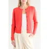 Nordstrom Crewneck Cashmere Cardigan In Red