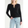 Nordstrom Crewneck Cashmere Cardigan In Black