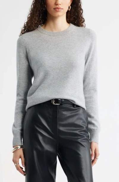 Nordstrom Crewneck Cashmere Sweater In Gray