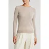 Nordstrom Crewneck Cashmere Sweater In Beige Hummus Heather