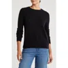 Nordstrom Crewneck Cashmere Sweater In Black Rock