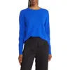 Nordstrom Crewneck Cashmere Sweater In Blue Surf