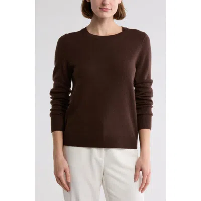 Nordstrom Crewneck Cashmere Sweater In Brown