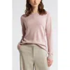 Nordstrom Crewneck Cashmere Sweater In Pink Puff