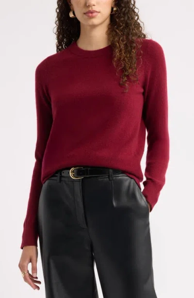 Nordstrom Crewneck Cashmere Sweater In Purple