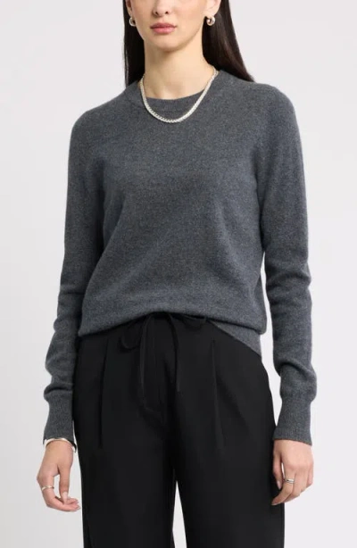 Nordstrom Crewneck Cashmere Sweater In Purple