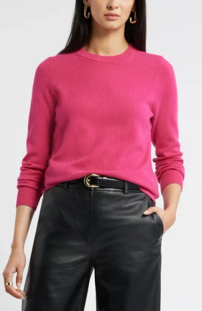 Nordstrom Crewneck Cashmere Sweater In Red