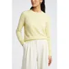 Nordstrom Crewneck Cashmere Sweater In Yellow Meringue