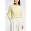 Nordstrom Crewneck Cashmere Sweater In Yellow Meringue