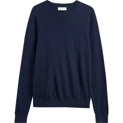 Nordstrom Crewneck Cotton & Cashmere Sweater In Blue