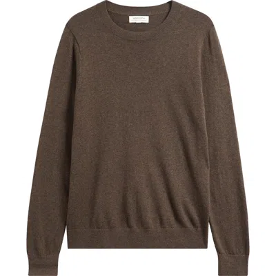 Nordstrom Crewneck Cotton & Cashmere Sweater In Brown