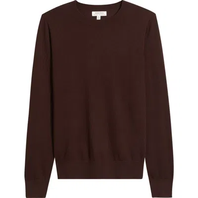 Nordstrom Crewneck Cotton & Cashmere Sweater In Brown
