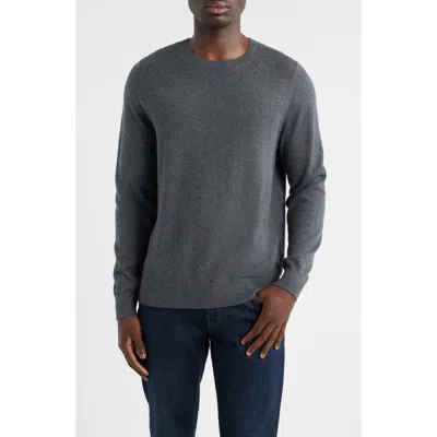 Nordstrom Crewneck Cotton & Cashmere Sweater In Gray