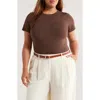 Nordstrom Crewneck T-shirt In Brown