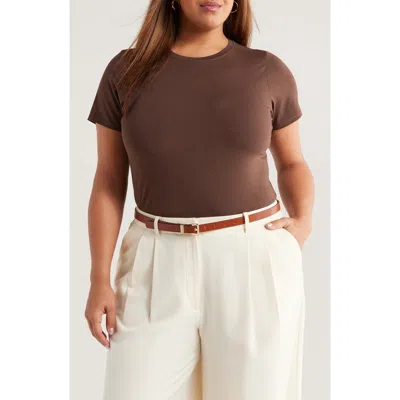 Nordstrom Crewneck T-shirt In Brown