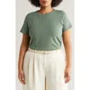 Nordstrom Crewneck T-shirt In Green Duck