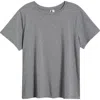 Nordstrom Crewneck T-shirt In Grey Dark Heather
