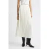 Nordstrom Crinkle A-line Maxi Skirt In White
